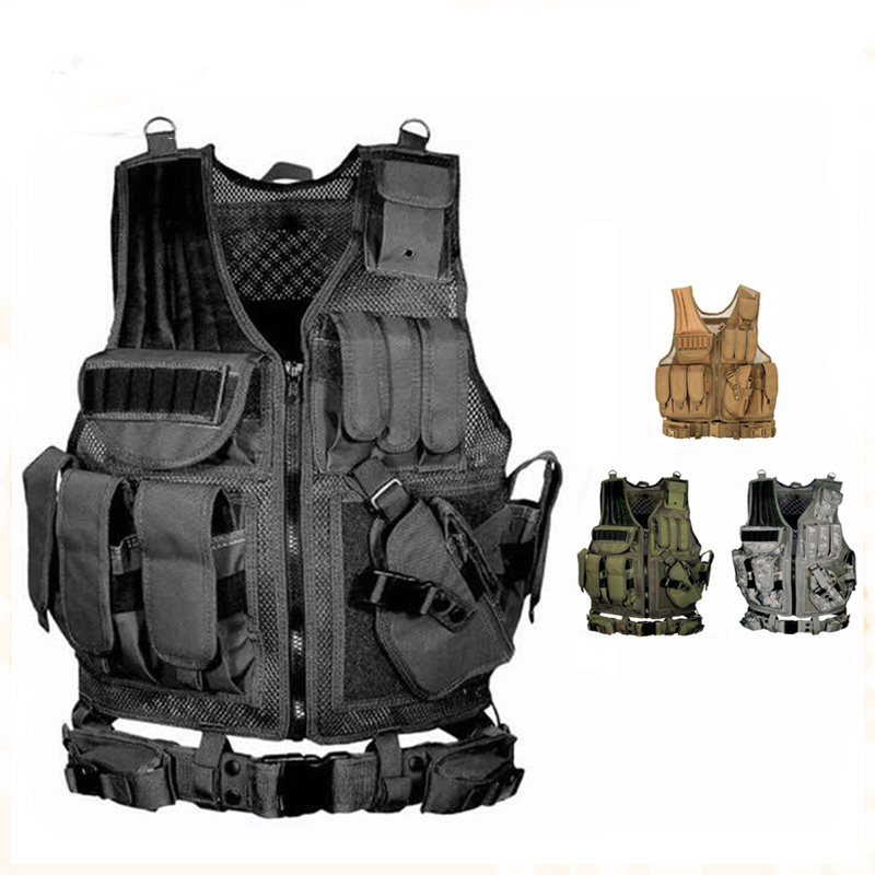 Outdoor Hunting Coat - Rompi Taktis Molle yang Dapat Disesuaikan,