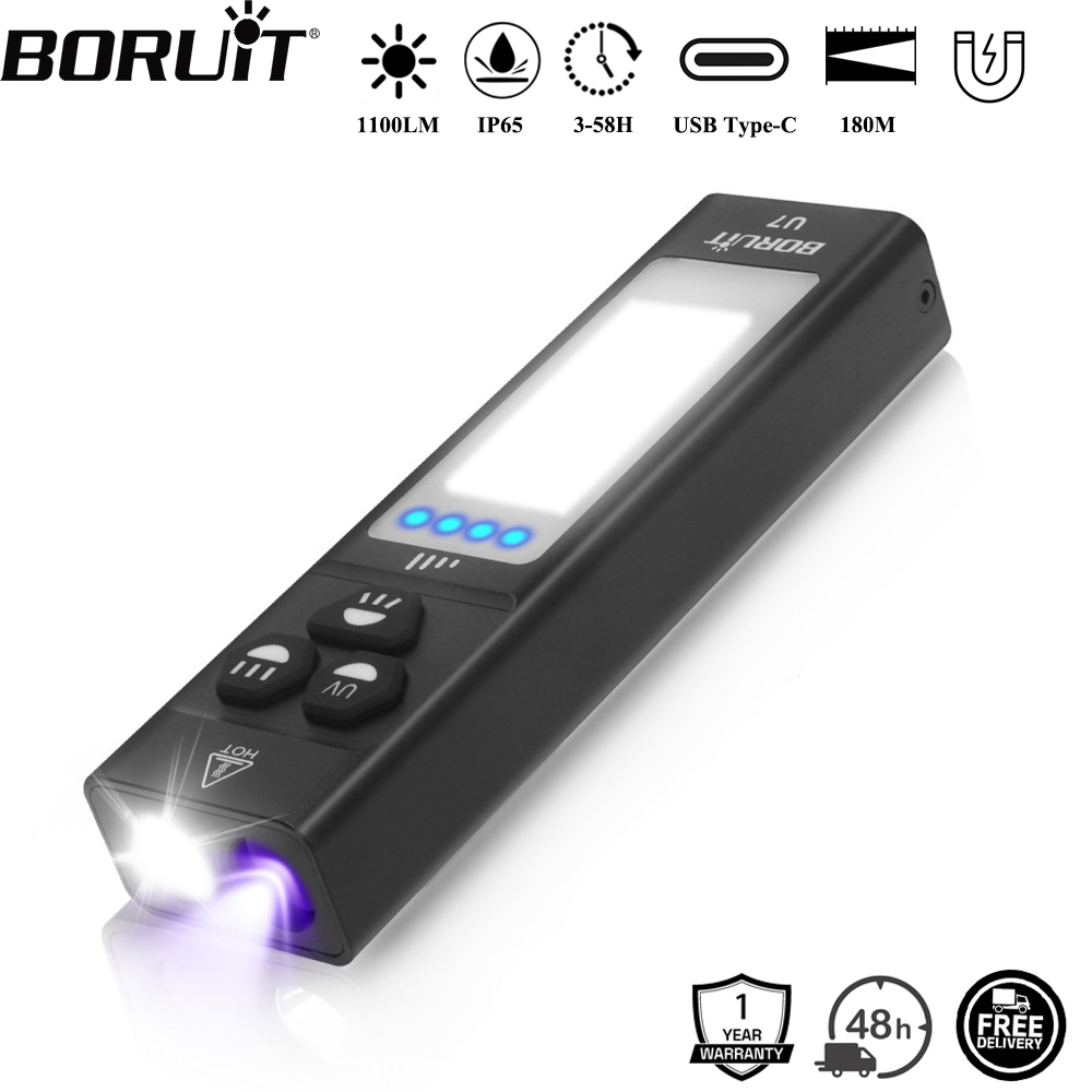Outdoor Hunting Lights - BORUiT U7 Senter LED UV EDC