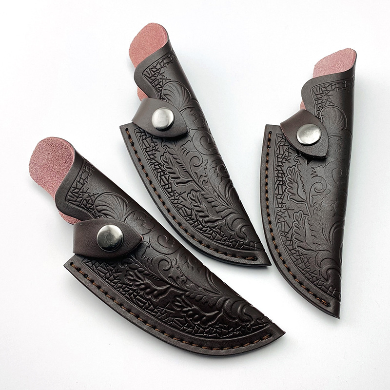 Outdoor Hunting Knife Set - Sarung Pisau Kulit Sapi Luar Ruangan