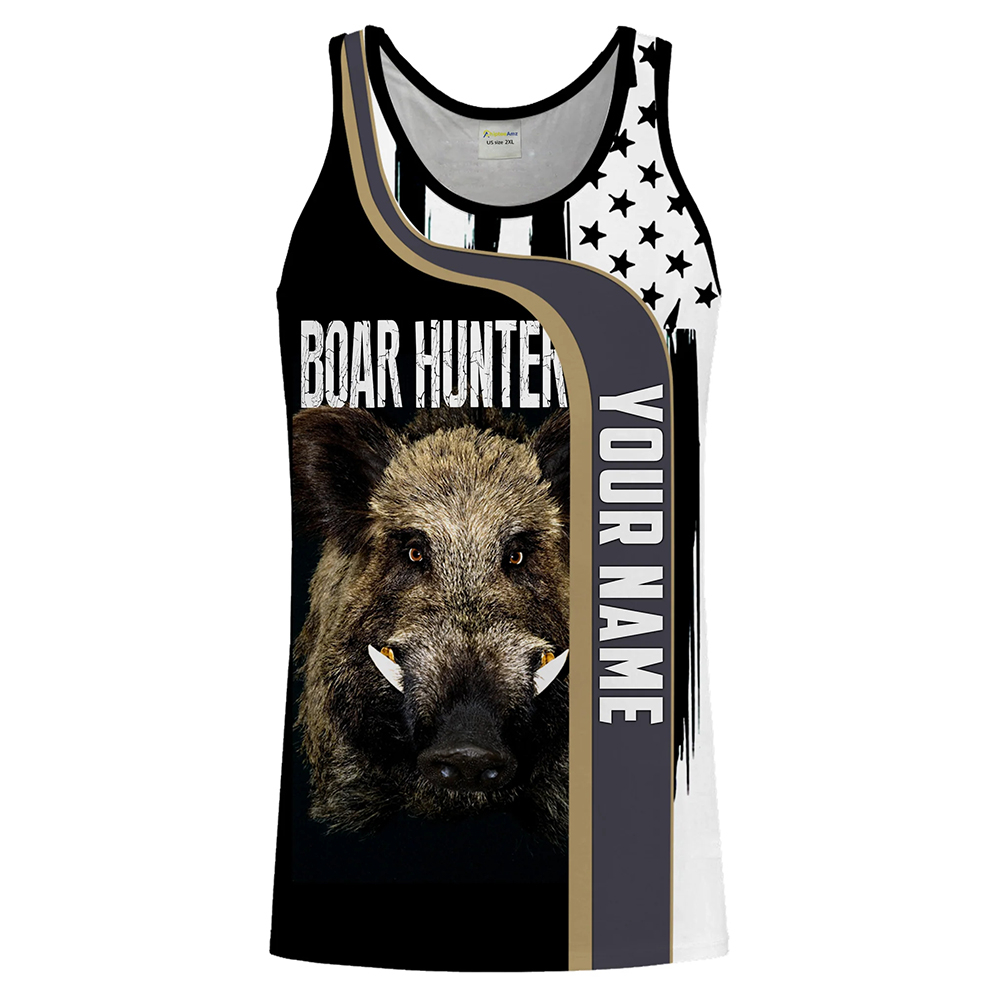 Outdoor Hunting Dog Names - Kaos Tank Top 3D Print Tanpa