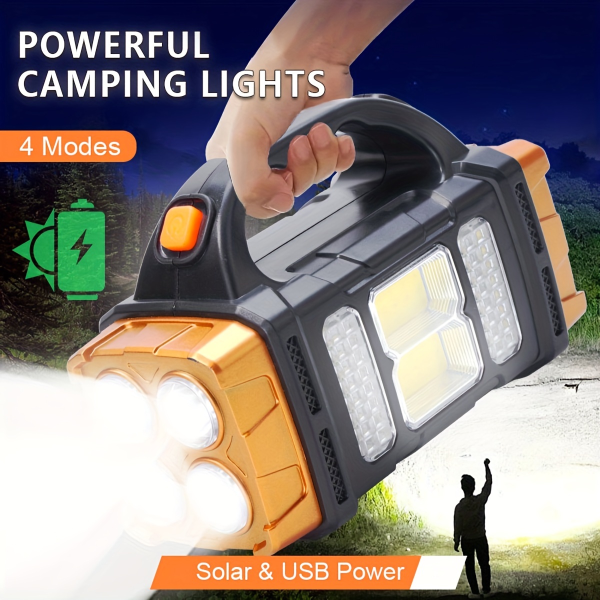 Outdoor Hunting Lights - Senter LED Tenaga Surya Daya Tinggi