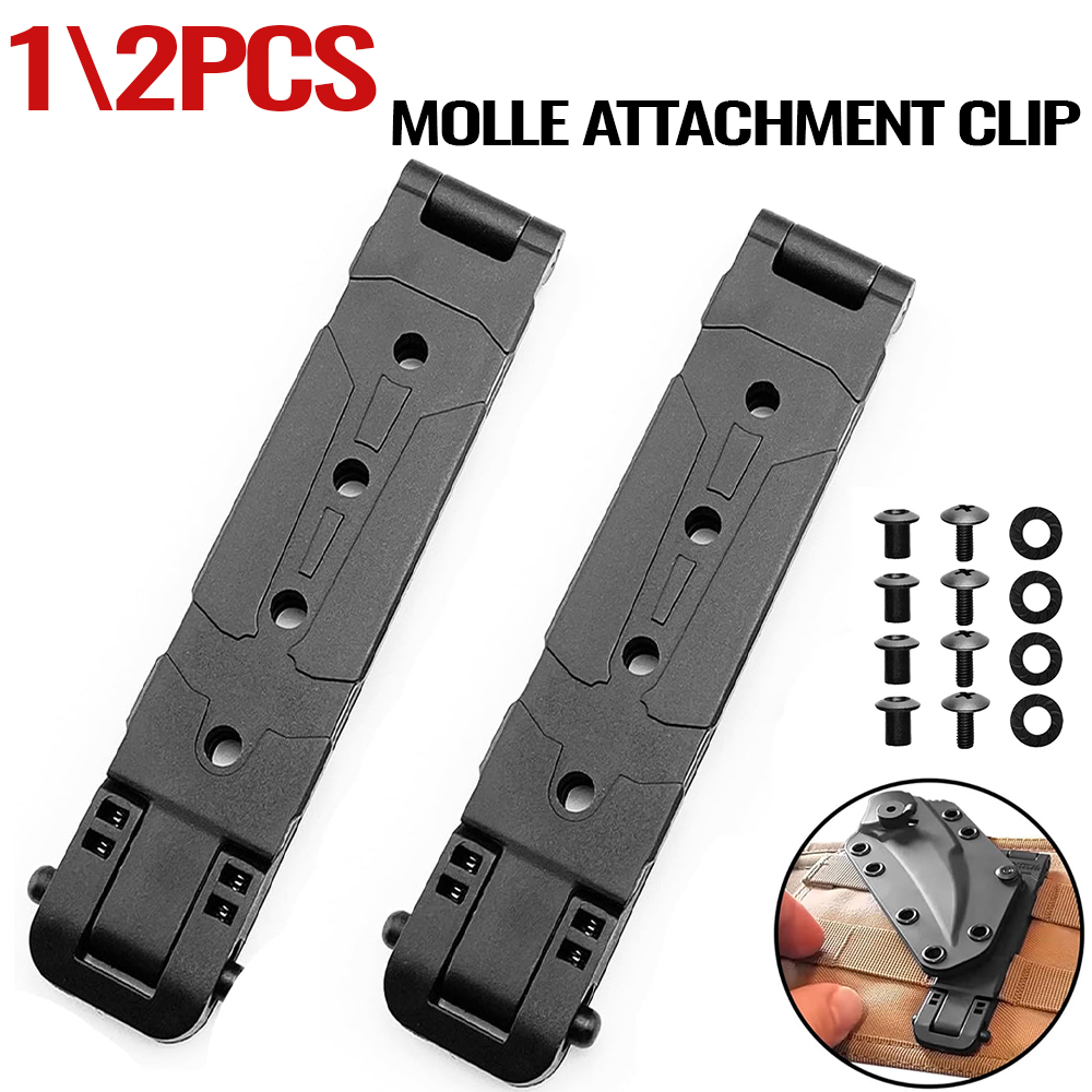 Outdoor Hunting Knife Set - 1/2 PCS Klip Pinggang Molle Outdoor,