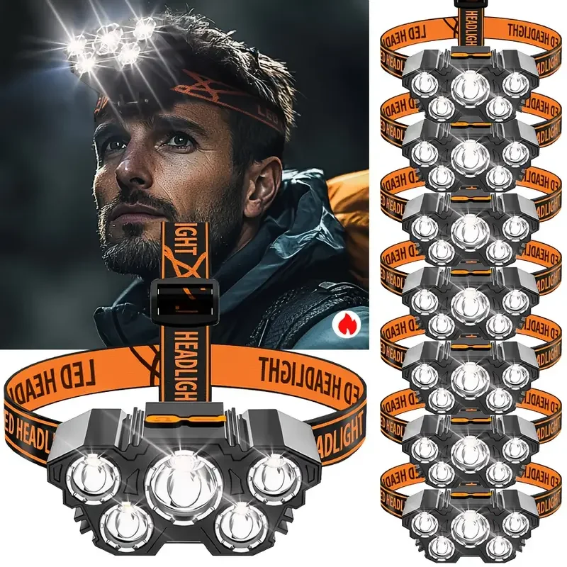 Outdoor Hunting Lights - Lampu Kepala Luar Ruangan 5LED Portabel