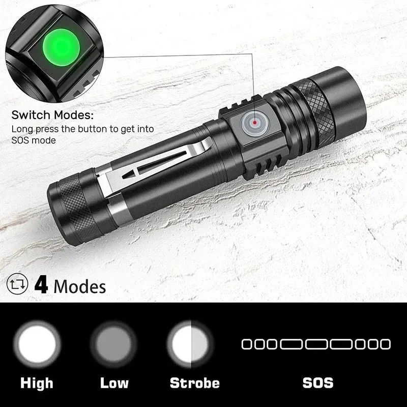 Senter Tangan T6 Isi Ulang Men - Outdoor Hunting Lights ulasan dan harga