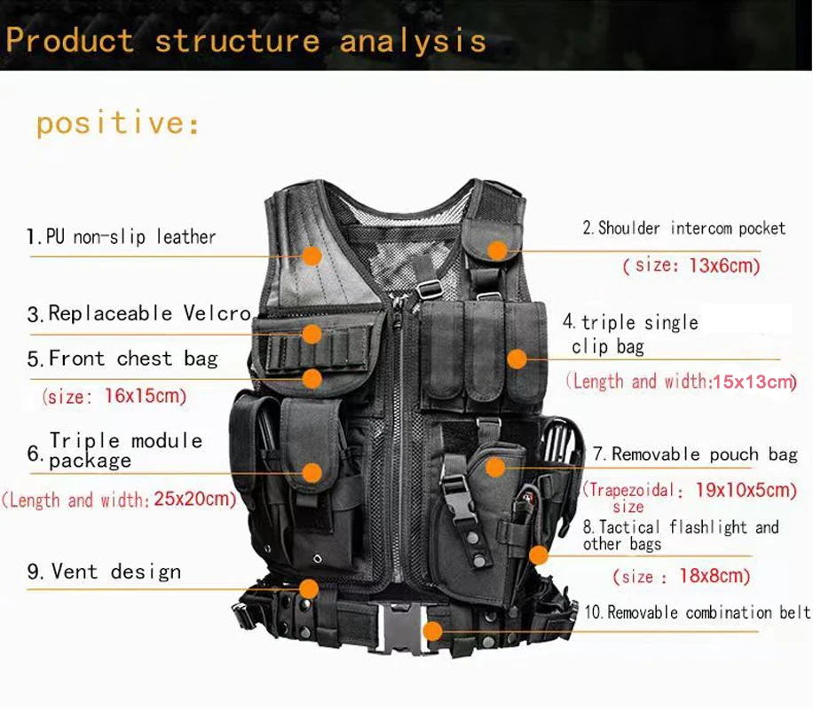 Rompi Taktis Molle yang Dapat  - Outdoor Hunting Coat ulasan dan harga