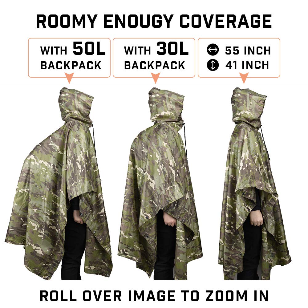 Jas hujan taktis kamuflase lua - Outdoor Hunting Prints ulasan dan harga