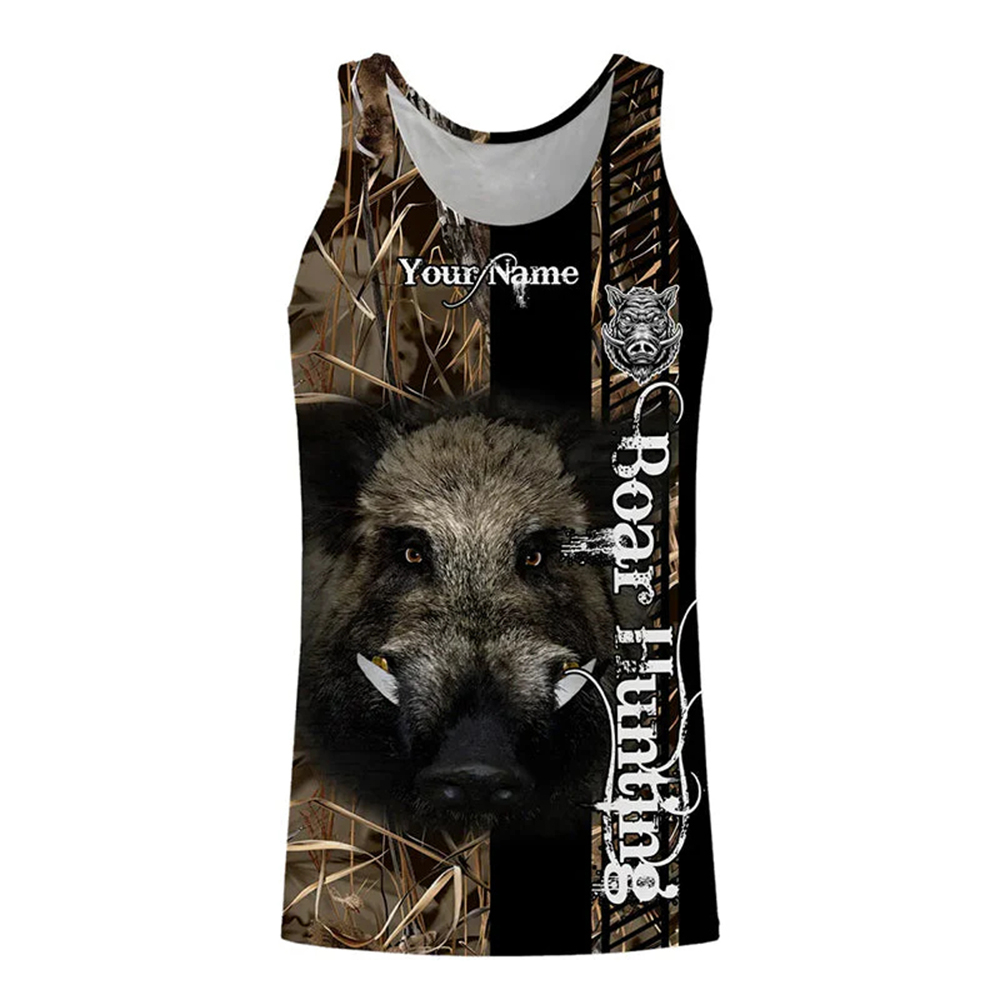 Kaos Tank Top 3D Print Tanpa L - Outdoor Hunting Dog Names ulasan dan harga