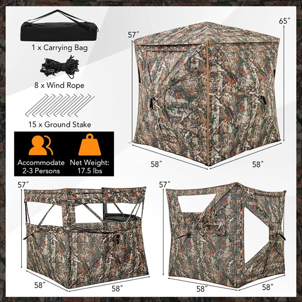 Tenda Berburu 5-in-1 yang Dapa - Outdoor Hunting Blinds ulasan dan harga