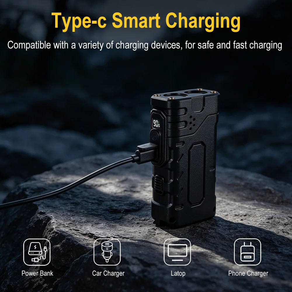 BORUIiT Senter LED EDC dengan  - Outdoor Hunting Lights ulasan dan harga