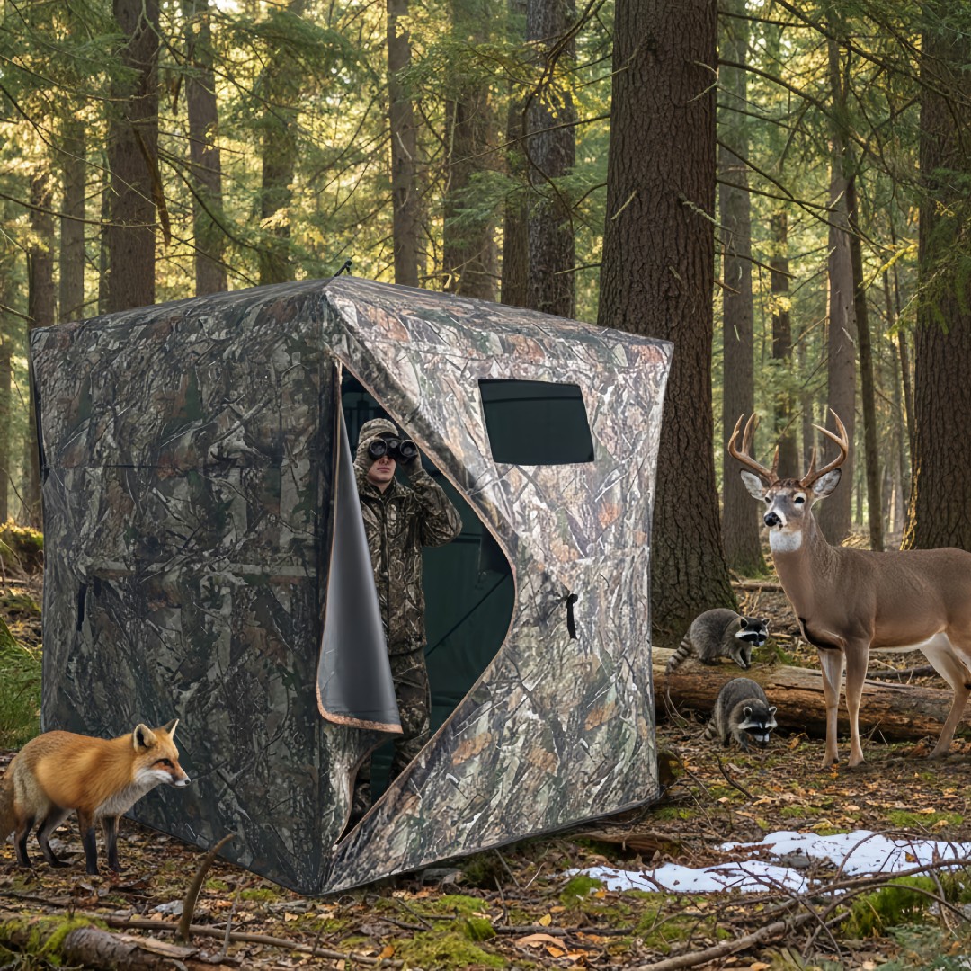 Tenda Berburu Pop-Up Kamuflase - Outdoor Hunting Blinds ulasan dan harga