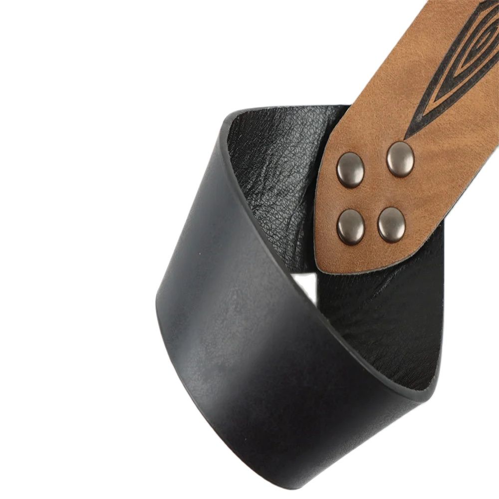 1 buah sabuk pedang kulit PU a - Outdoor Hunting Tv ulasan dan harga