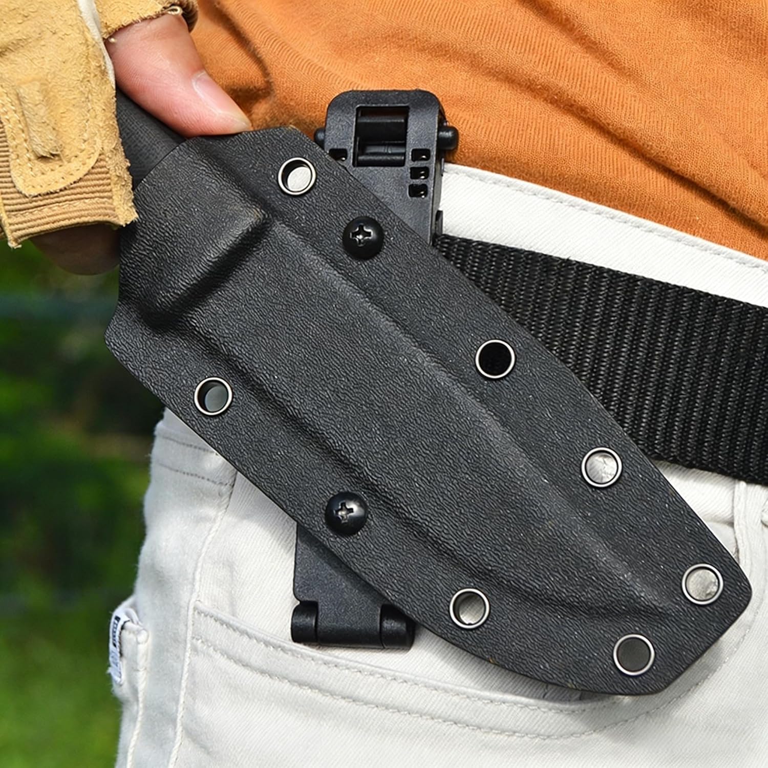 1/2 PCS Klip Pinggang Molle Ou - Outdoor Hunting Knife Set ulasan dan harga