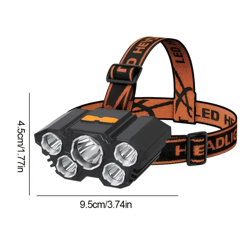 Lampu Kepala Luar Ruangan 5LED - Outdoor Hunting Lights ulasan dan harga